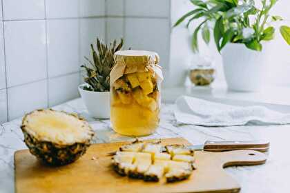 Rum infused pineapple