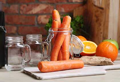 Carrot cocktail orange honey pineapple