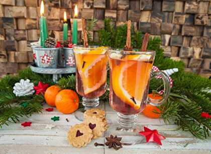 Christmas Punch with Champagne