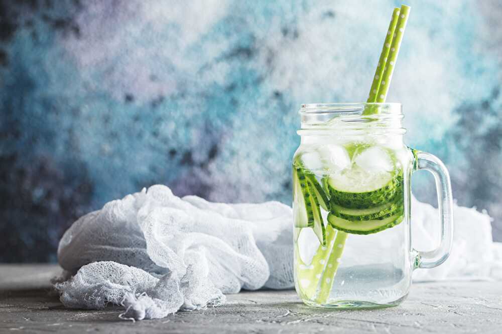 image Cucumber detox water