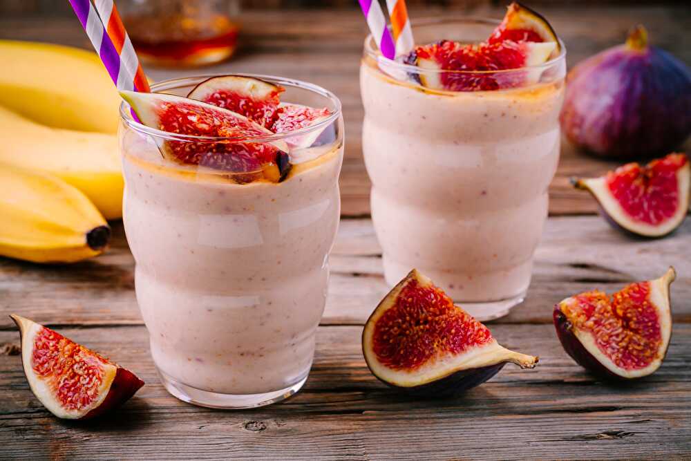 image Fig and Vanilla Banana Smoothie