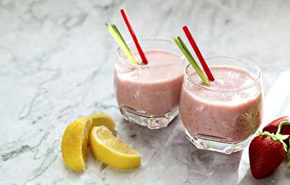 Orange and Lemon Strawberry Smoothie