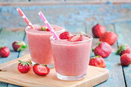 Orange Blossom Strawberry Smoothie