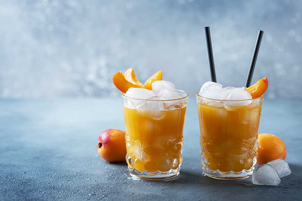 image Peach and apricot juice