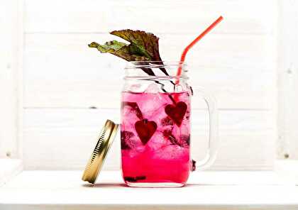 Perrier raspberry beetroot