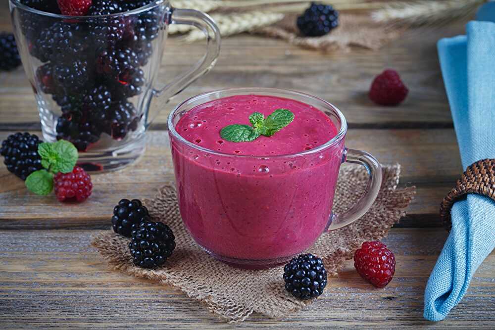 image Raspberry Blackberry Smoothie