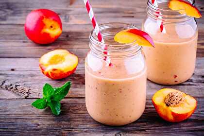 Raspberry Peach Smoothie