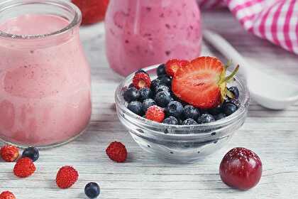 Red fruit smoothie