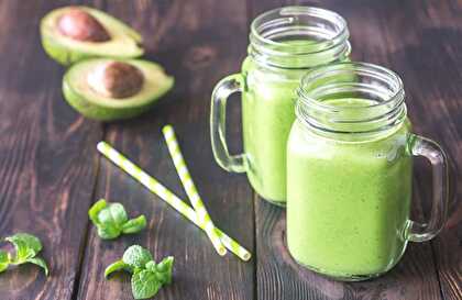 Rosemary Cucumber Avocado Smoothie