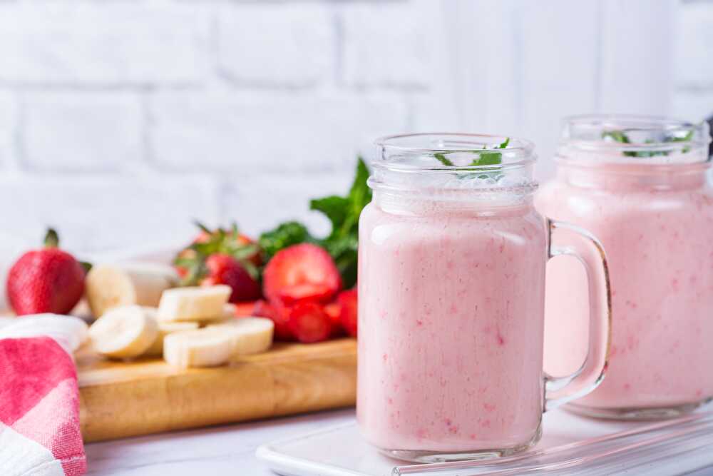 image Strawberry and Banana Smoothie