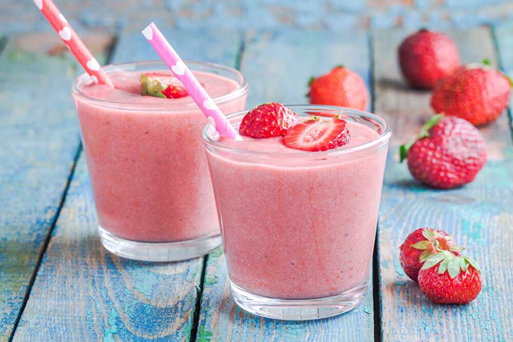 image Strawberry and Orange Blossom Smoothie