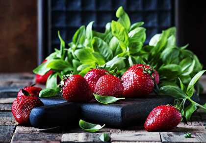Strawberry Basil Smoothie