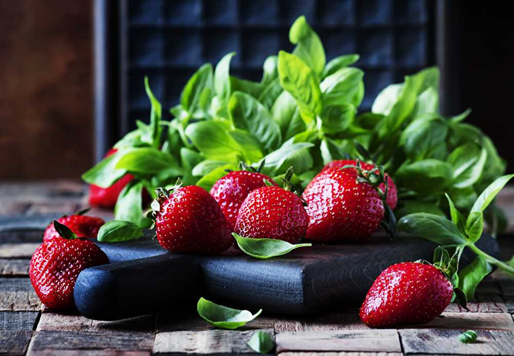 image Strawberry Basil Smoothie