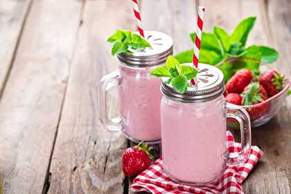 Strawberry Smoothie Lime and Mint
