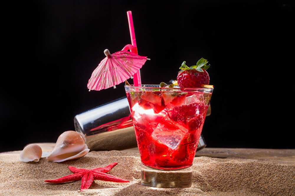 image Strawberry vodka
