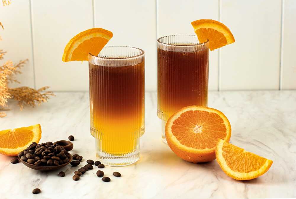 image Orange juice and coffee
