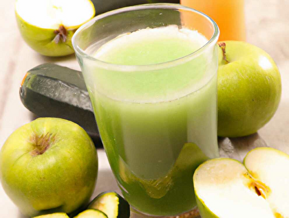 Apple and Zucchini Juice