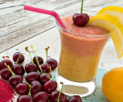 Cherry and Lemon Mango Smoothie