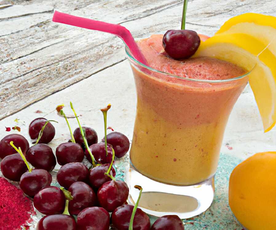 image Cherry and Lemon Mango Smoothie