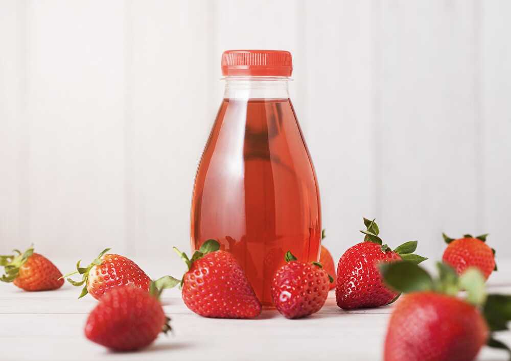 image Homemade Strawberry Syrup