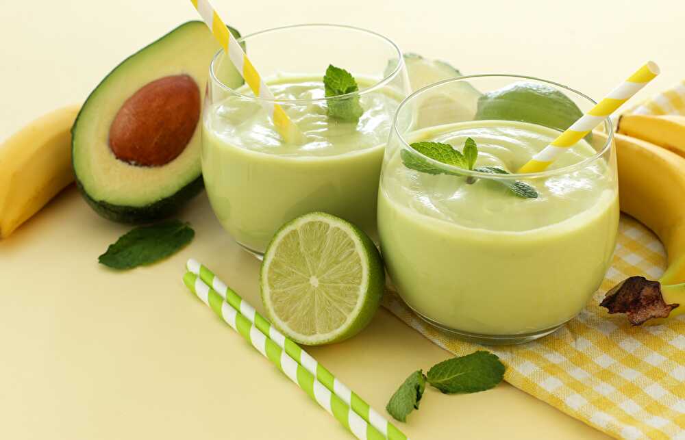 image Energizing Avocado and Banana Green Smoothie