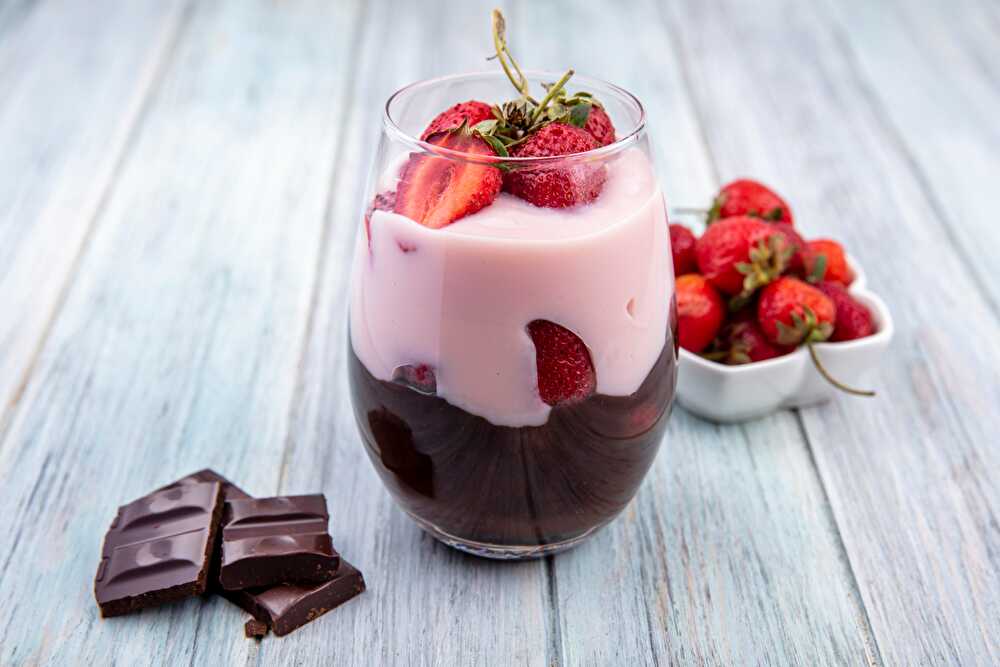 image Harmonious Duo of Milkshake: Strawberry and Chocolate
