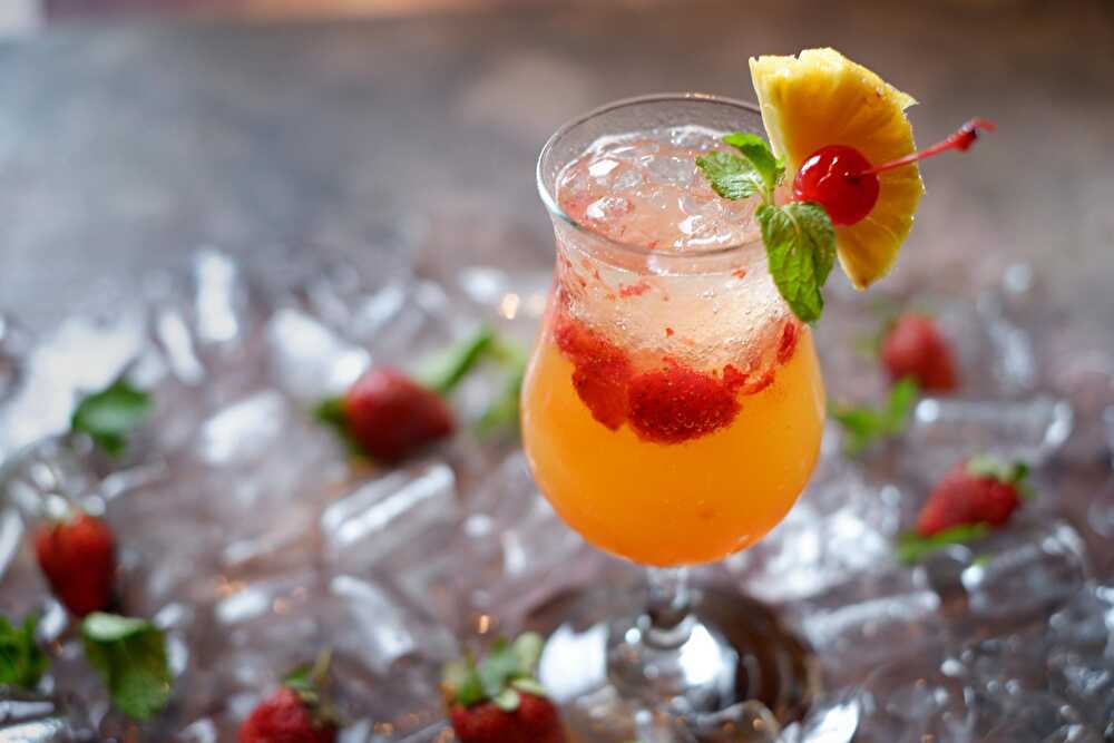 image Non-Alcoholic Strawberry Pineapple Cocktail