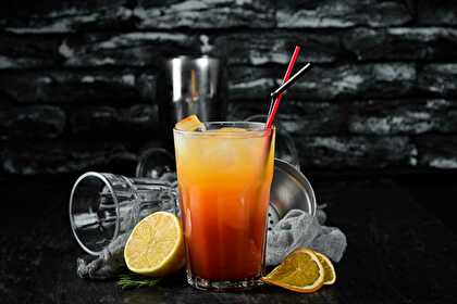 Orange Sunrise, the vodka and fresh orange cocktail
