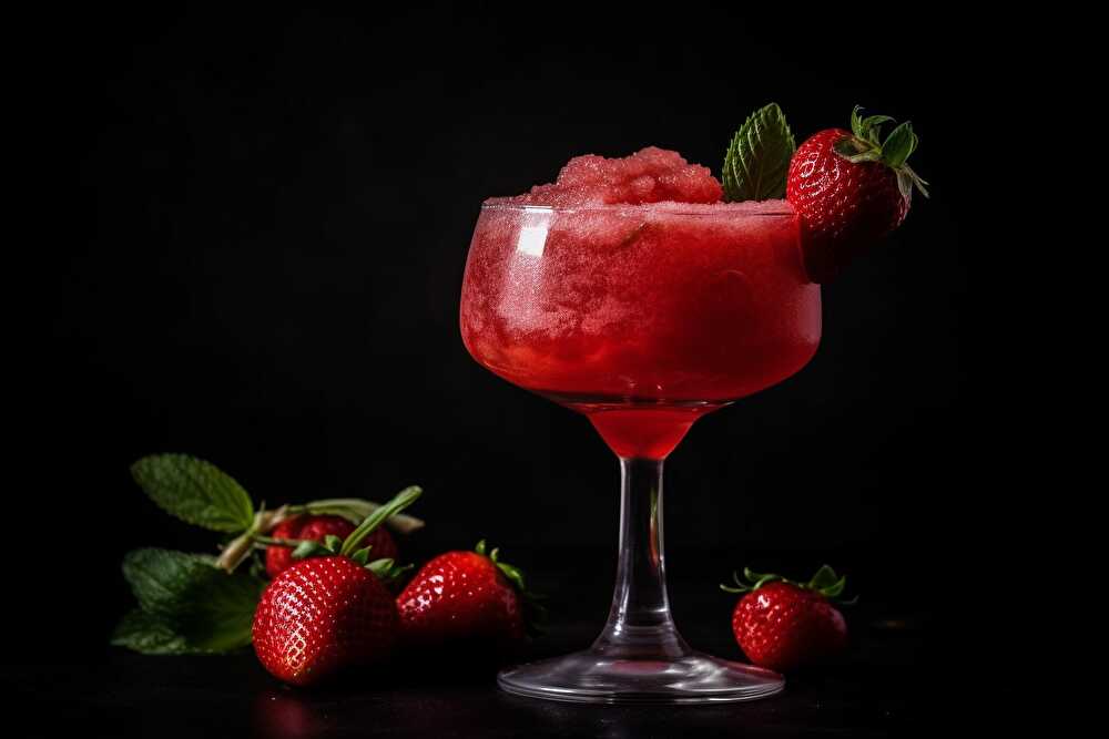 image Refreshing Fresh Strawberry Granita