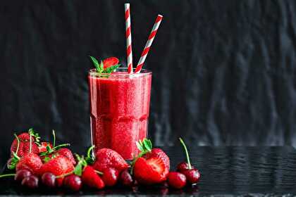 Strawberry-Cherry Granita