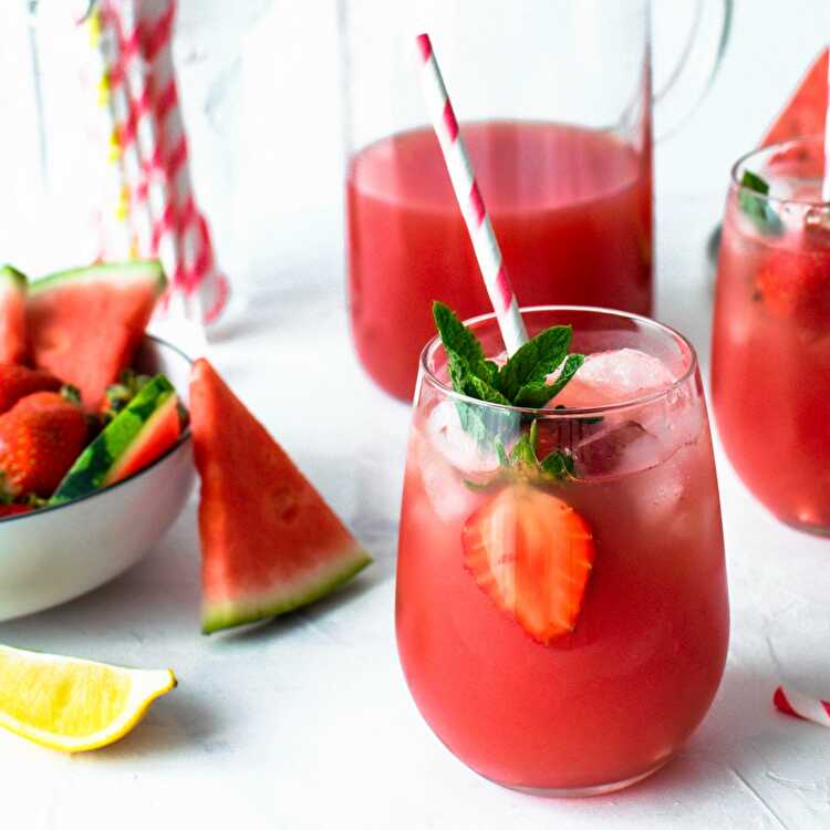 image Watermelon and Strawberry Lemonade
