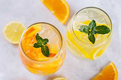 Citrus and Basil Sparkler