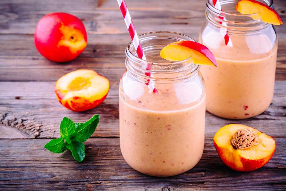 image Decadent Peach Vanilla Milkshake