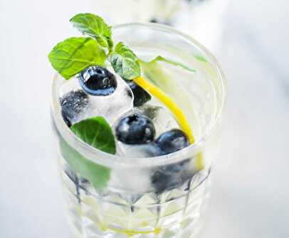 Blueberry and Mint Iced Tea