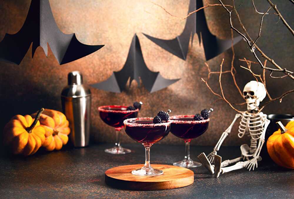 image Dark Halloween Evening Cocktail