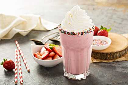 Strawberry Milkshake - Kids' Special Snack