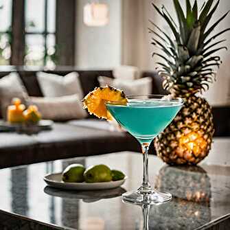 Tropicana Cognac and Pineau Cocktail