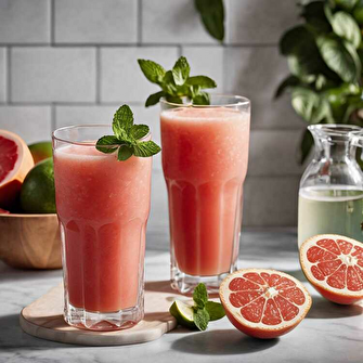 Exotic Grapefruit, Watermelon, and Cider Smoothie