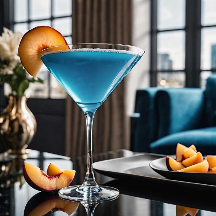 image Peach Azure Cocktail