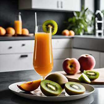 Tropical Fruit Juice : Kiwi, Apple, Peach
