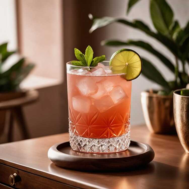 image Exotic Guava Gin Cocktail