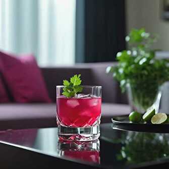 Exotic Non-Alcoholic Guava-Raspberry Cocktail