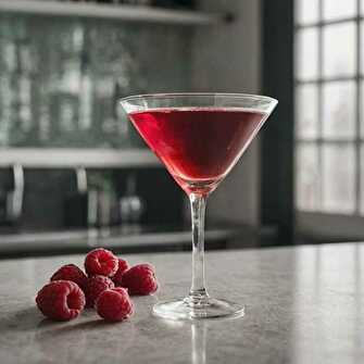 Raspberry-Mint Martini