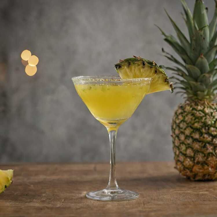 image Tequila-Pineapple Coriander Cocktail