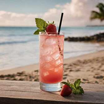 Tropical Vodka Guava Cocktail