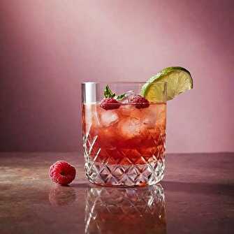 Whisky-Guava-Raspberry Cocktail