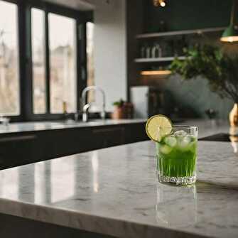 Icy Mint and Gin Splash
